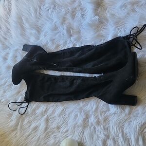 Ladies Knee High Boots Suade